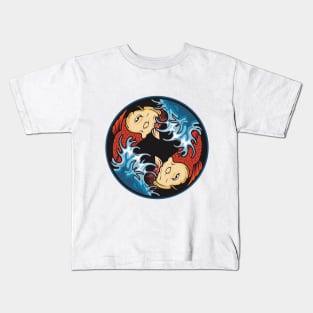 yinyang koi Kids T-Shirt